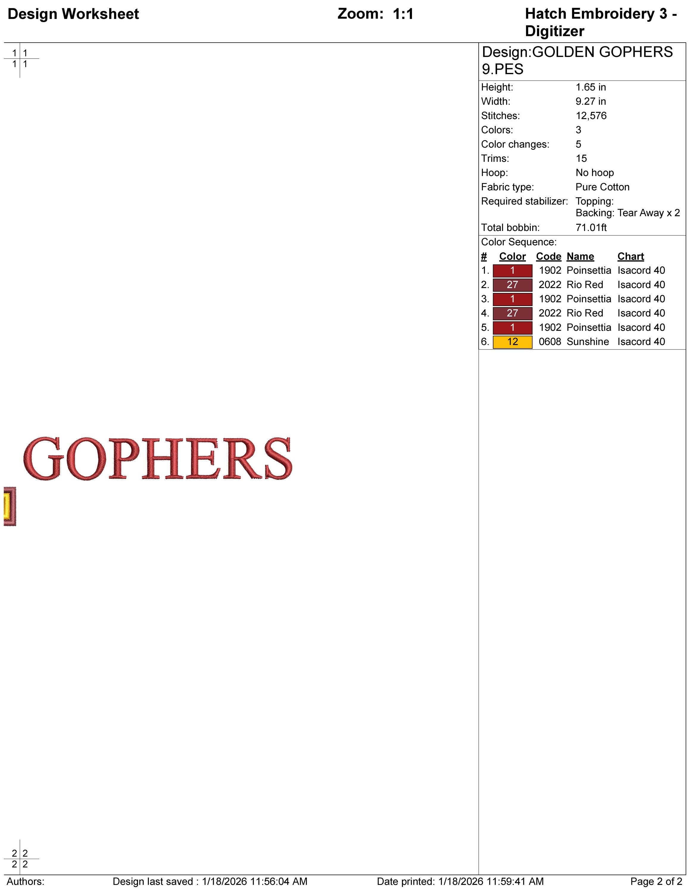 Minnesota Golden Gophers Wordmark