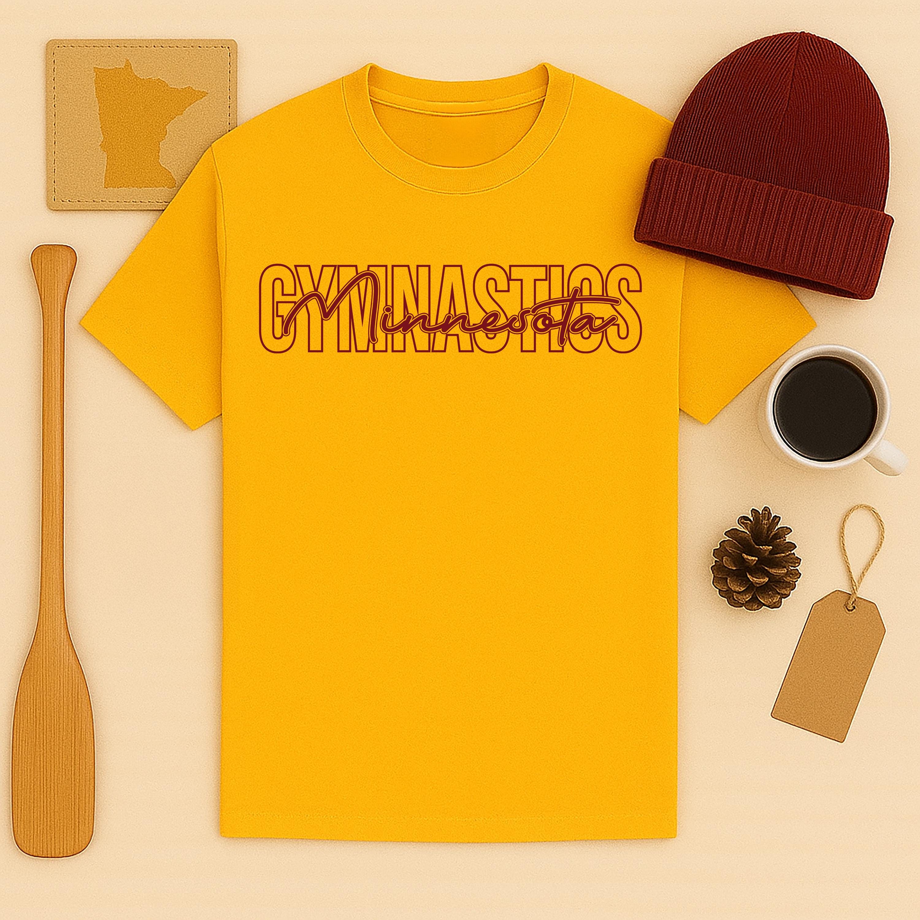 Minnesota Gymnastics Script T-Shirt
