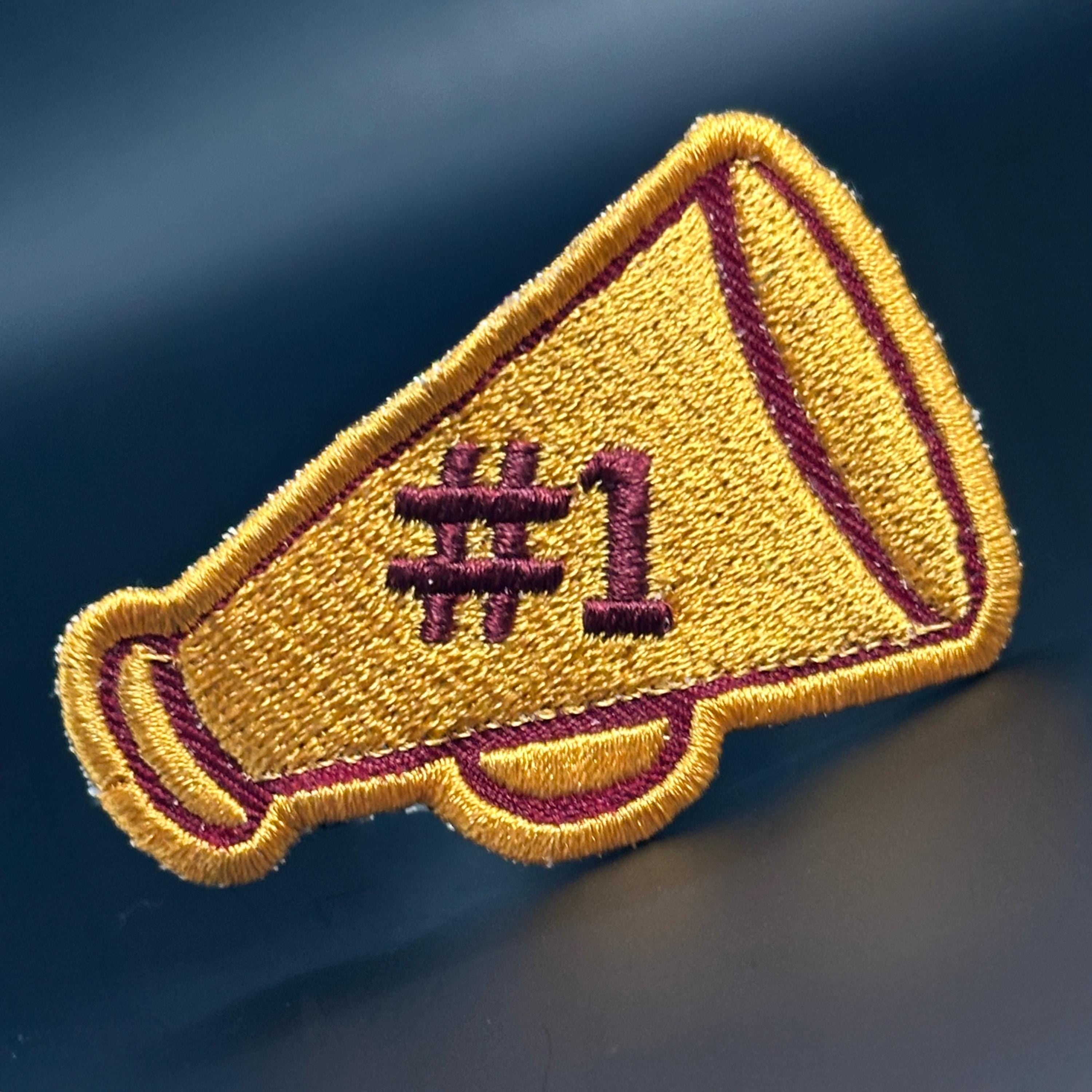 Megaphone Patch- Maroon & Gold