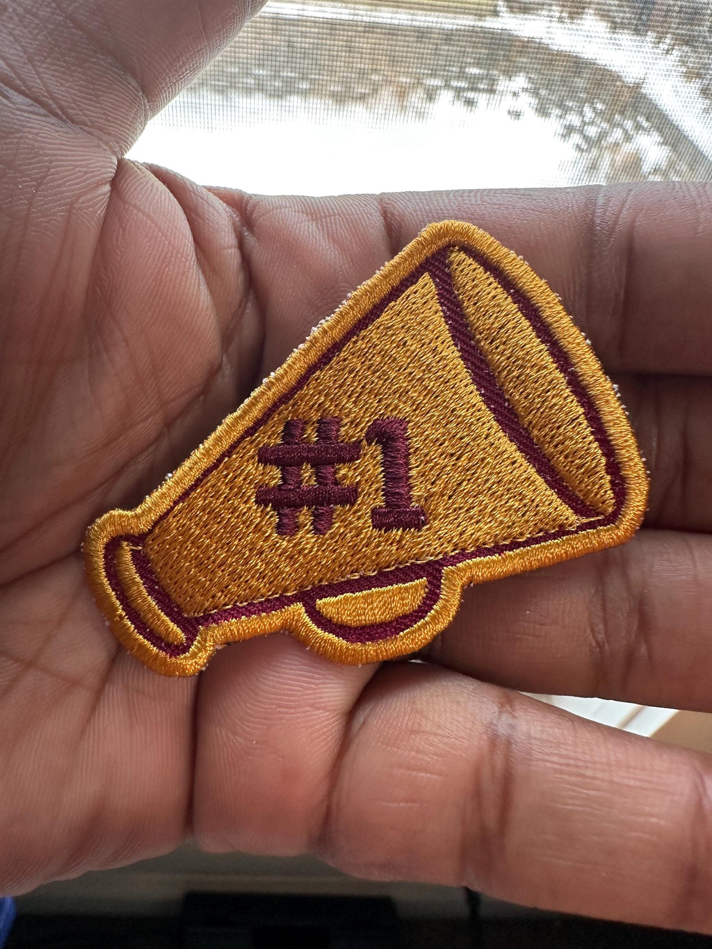 Megaphone Patch- Maroon & Gold