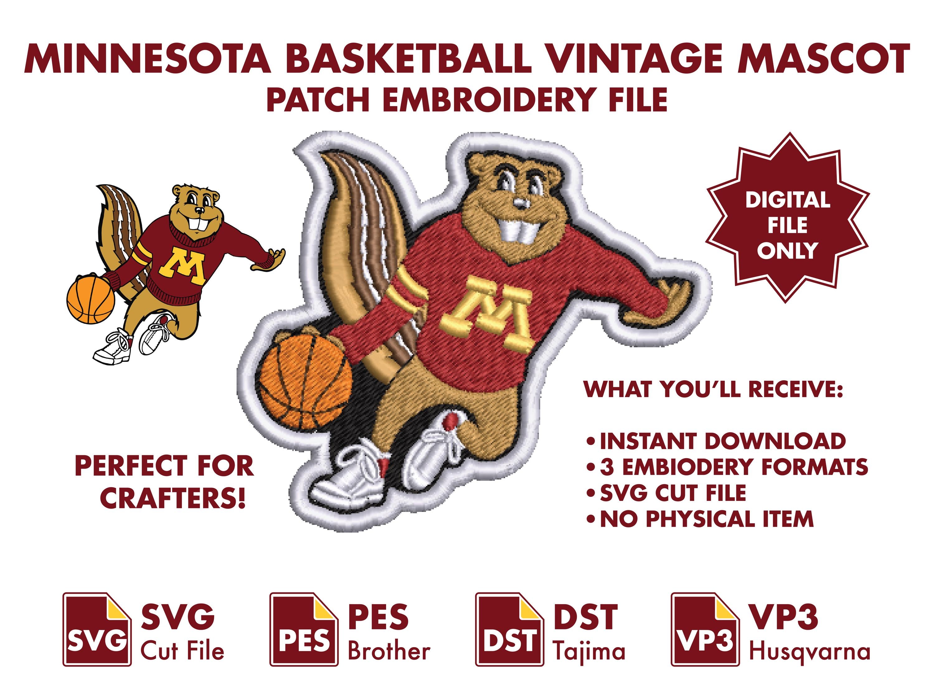 University of Minnesota Basketball Vintage Mascot Patch