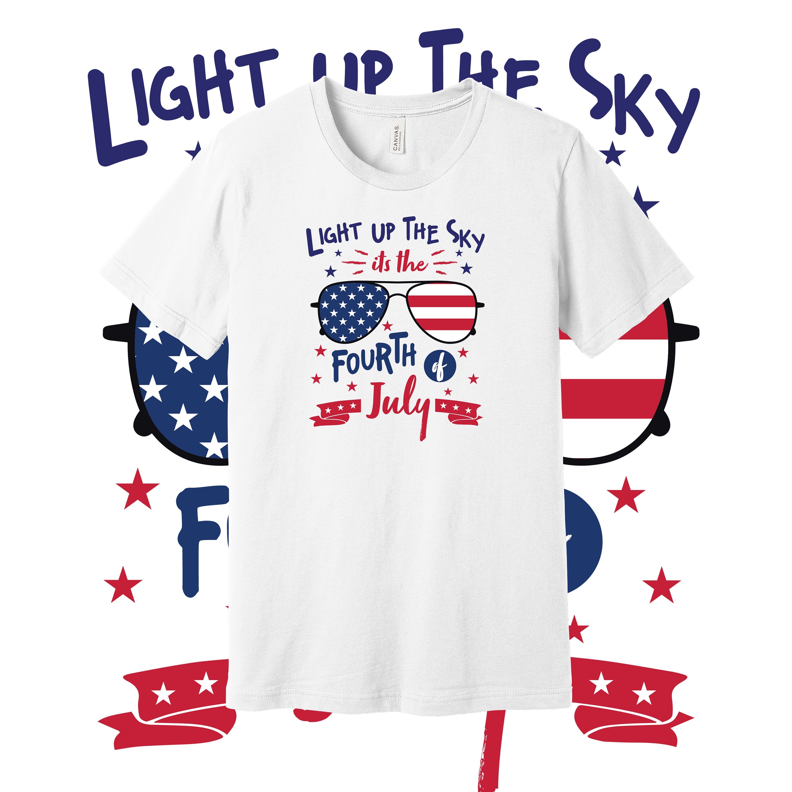 4th of July T-Shirt Graphics Bundle